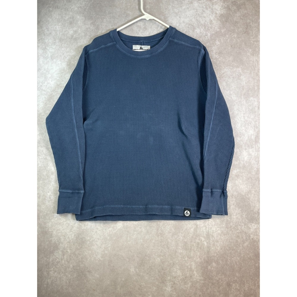 American Giant Sweatshirt Mens Large Blue Cotton Heavyweight Crew Neck USA Made